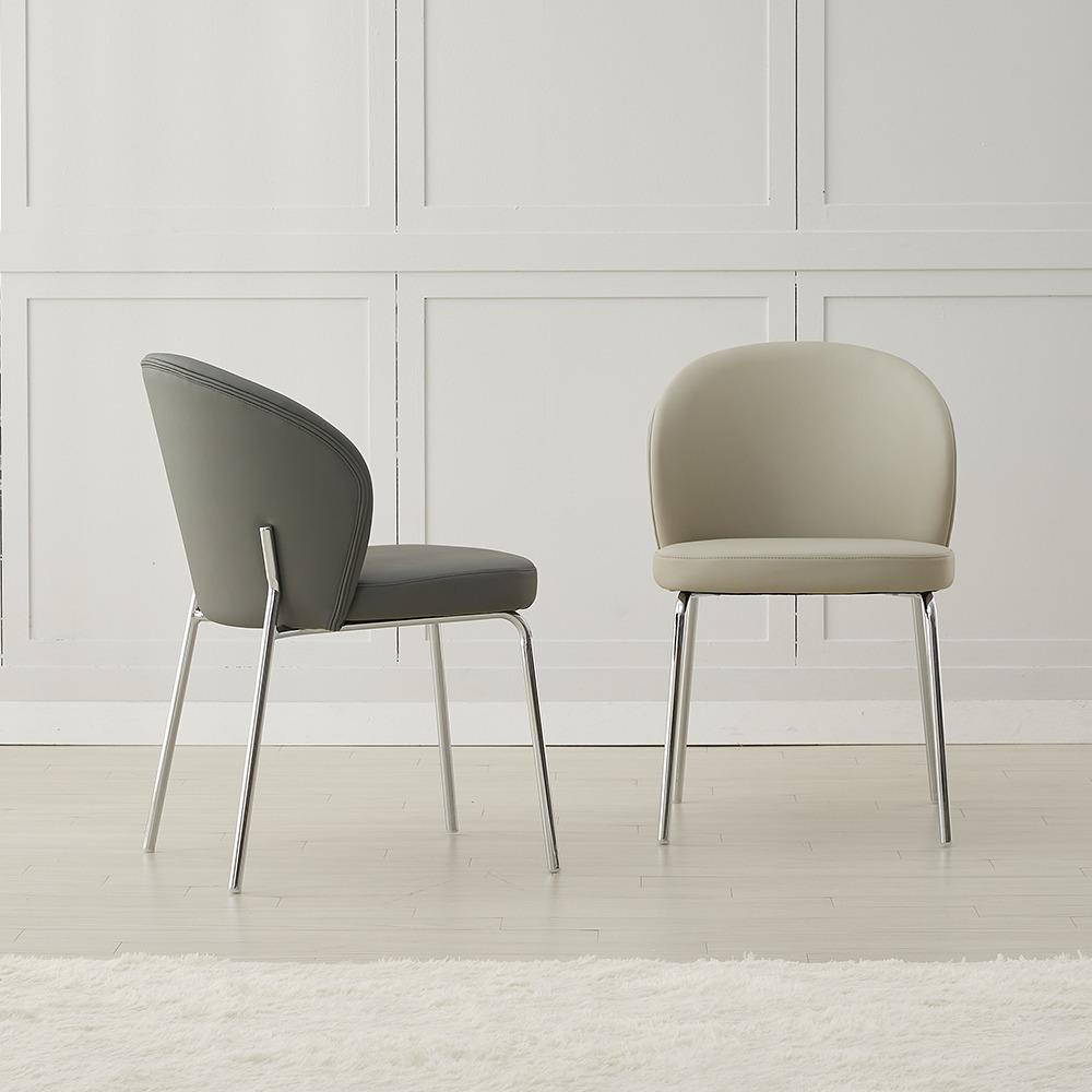 바이런 인조가죽 식탁의자