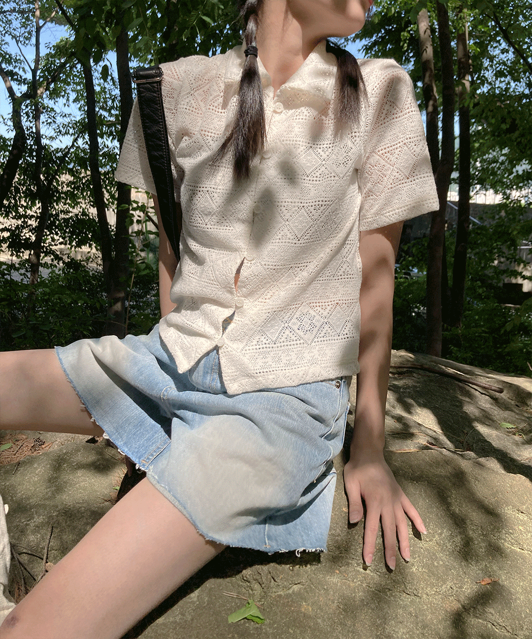 레몬 커팅 3부 데님팬츠