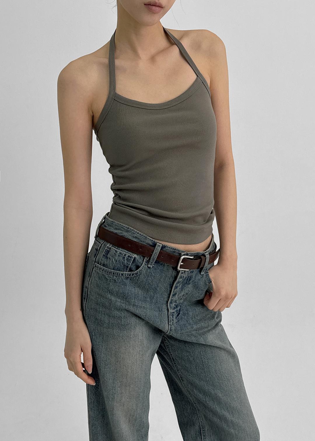 블랙업 [1천장판매] [MADE] 이지 베이직 홀터나시 (캡내장)