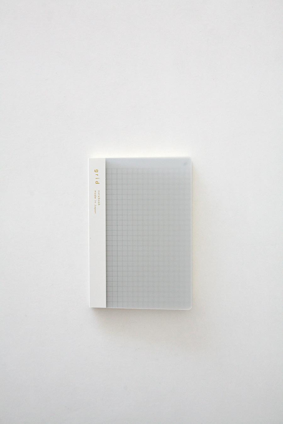 Isshoni Notebook Number A6 그레이  -그리드 모눈