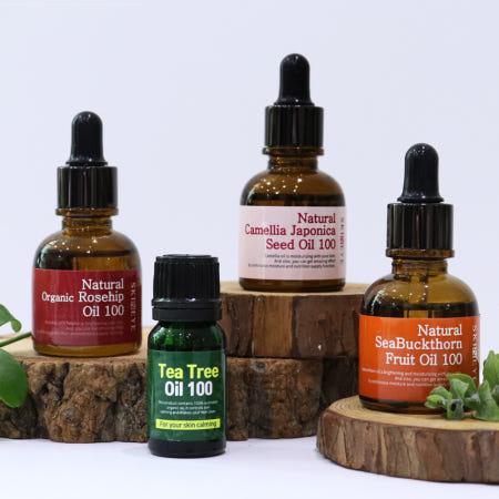 이런 상품 어때요? ★주문폭주★ 스킨아이 발효 동백 오일 비타민 오일 유기농 티트리 오일 로즈힙 오일 천연 페이스 오일 100% 4종 모음