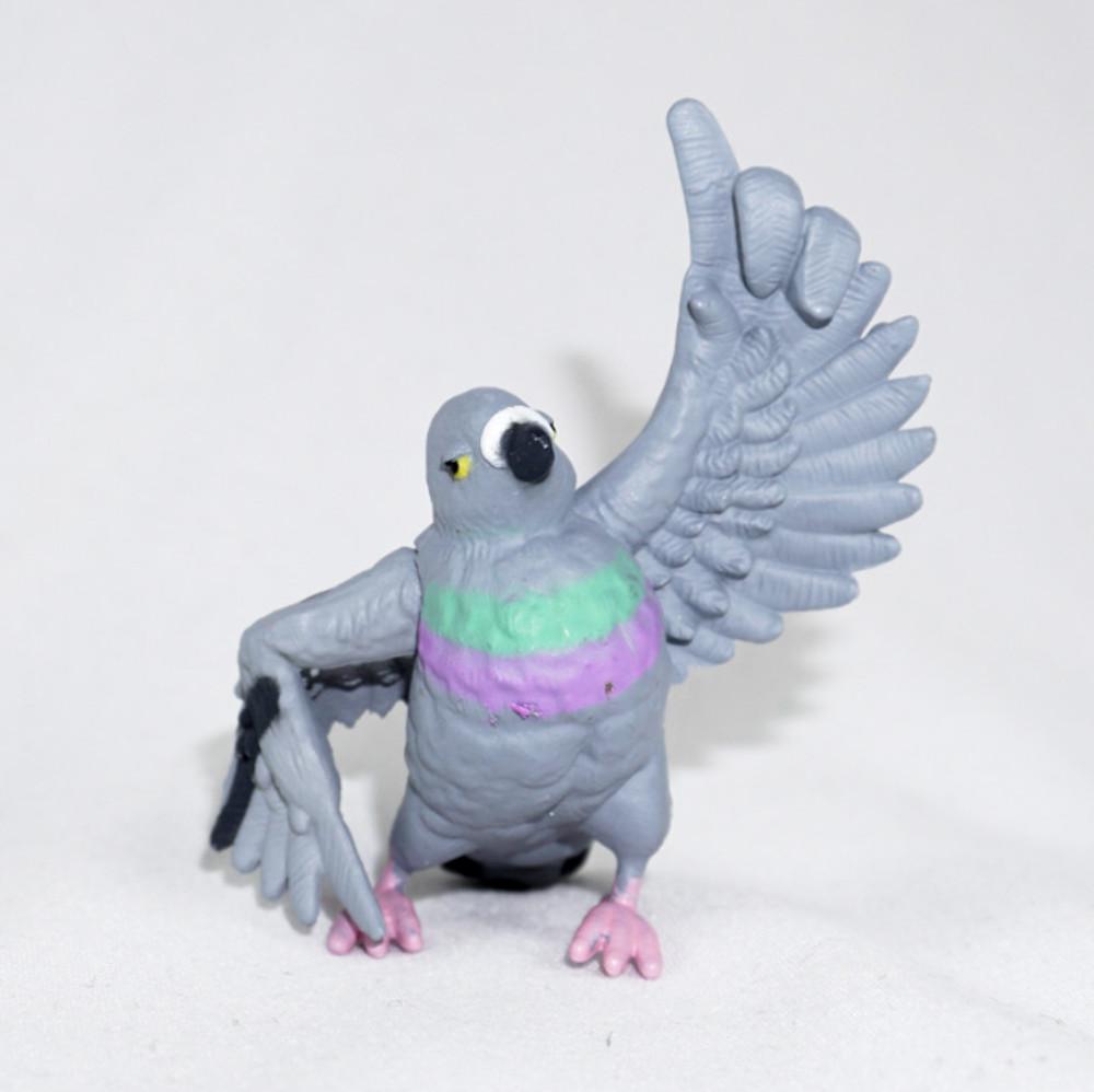에르 가챠 오도리 춤추는 모습의 새 피규어 백조 디스코비둘기