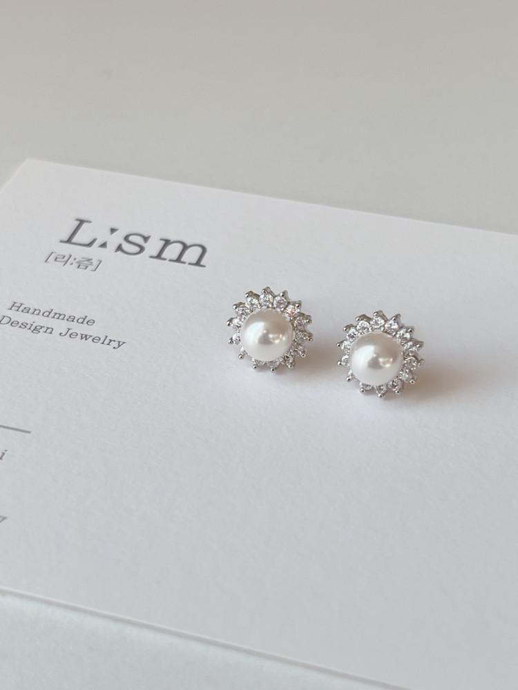 (925은침) 베델 진주귀걸이