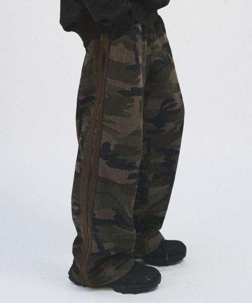 LOOSE FIT TRACK SWEAT PANTS (CAMO)