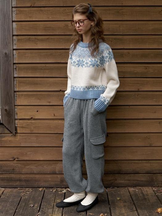 A WIDE JOGGER PANTS_GREY