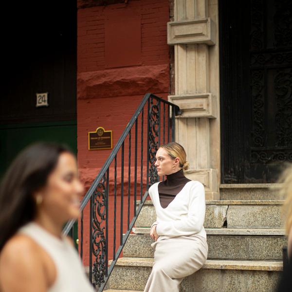 2 Way Sweater in Cashmere and Wool_White