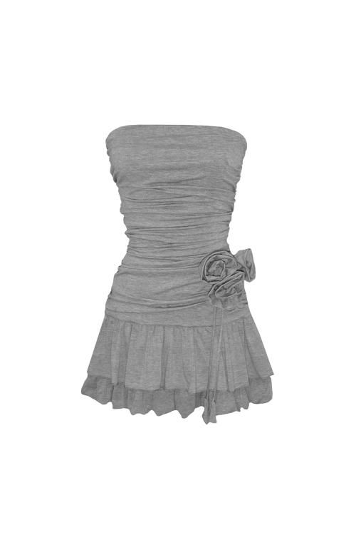 더스티 로즈 픽 드레스