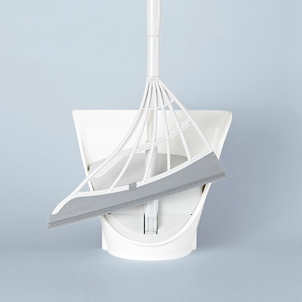 쓰리잘비2 조절형세트 (빗자루+쓰레받기) / 화장실 물기 제거 홈쇼핑 방영