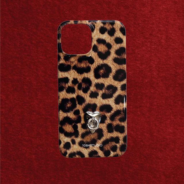 MICRO HEART RING + LEOPARD HARDCASE (SET)