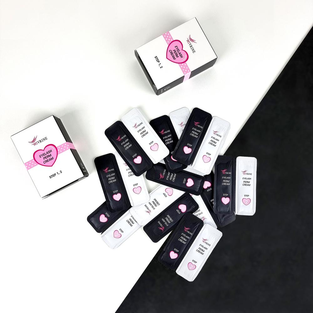 [대박할인] 셀프 속눈썹펌 10회분 STEP 01,02크림 단품(미브린 속눈썹 펌제) 개별포장으로 변질없이 위생적인 속눈썹펌 가능! 펌키트 펌세트 펌재료