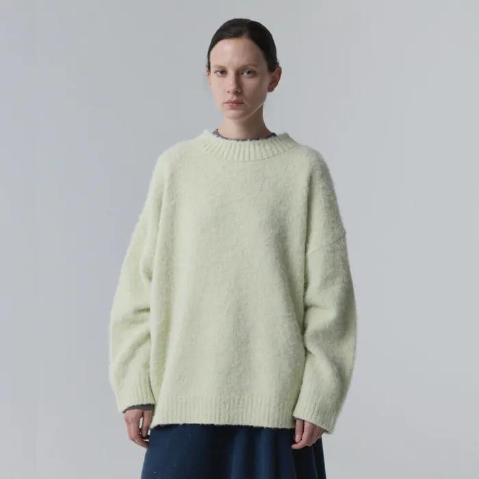 Brushed Blend Pullover_Lemon