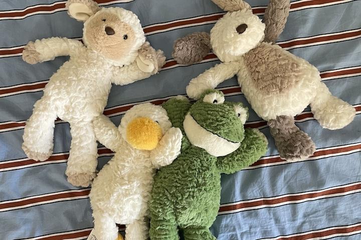 어글리 뽀글이 인형 M사이즈 '나만의 애착인형' 개구리 오리 강아지 여우