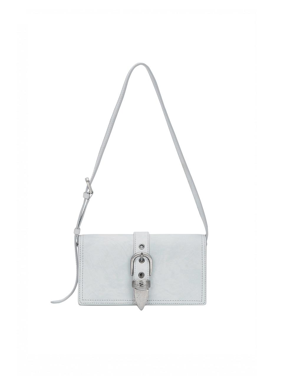 BELTED FLAP_cloud two-tone brushed