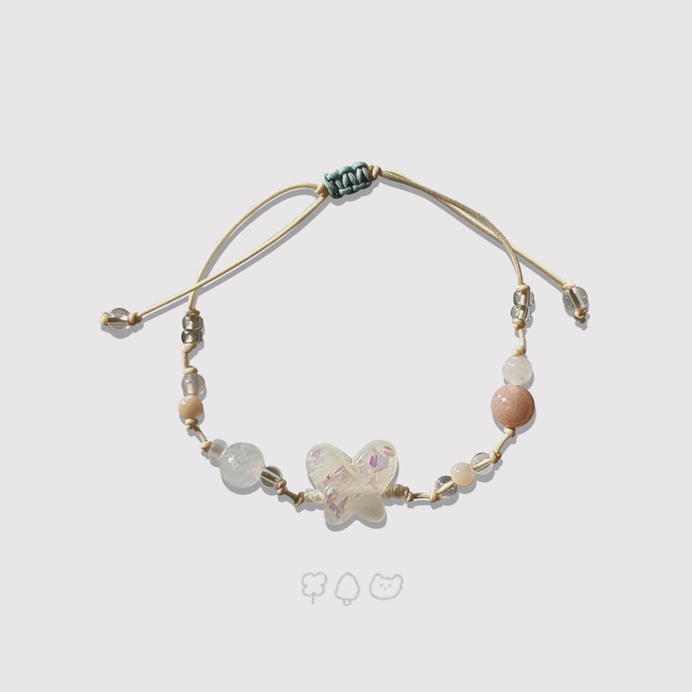 [행운숲] 포근 나비 _ 매듭 팔찌