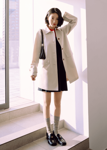 페이크 레더 미니 호보백