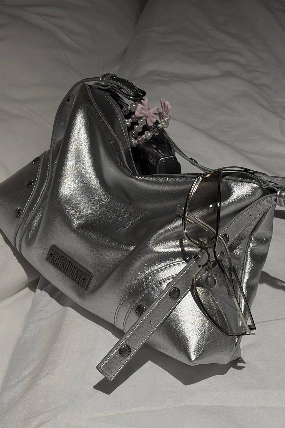 Stud Shoulder Bag (silver)