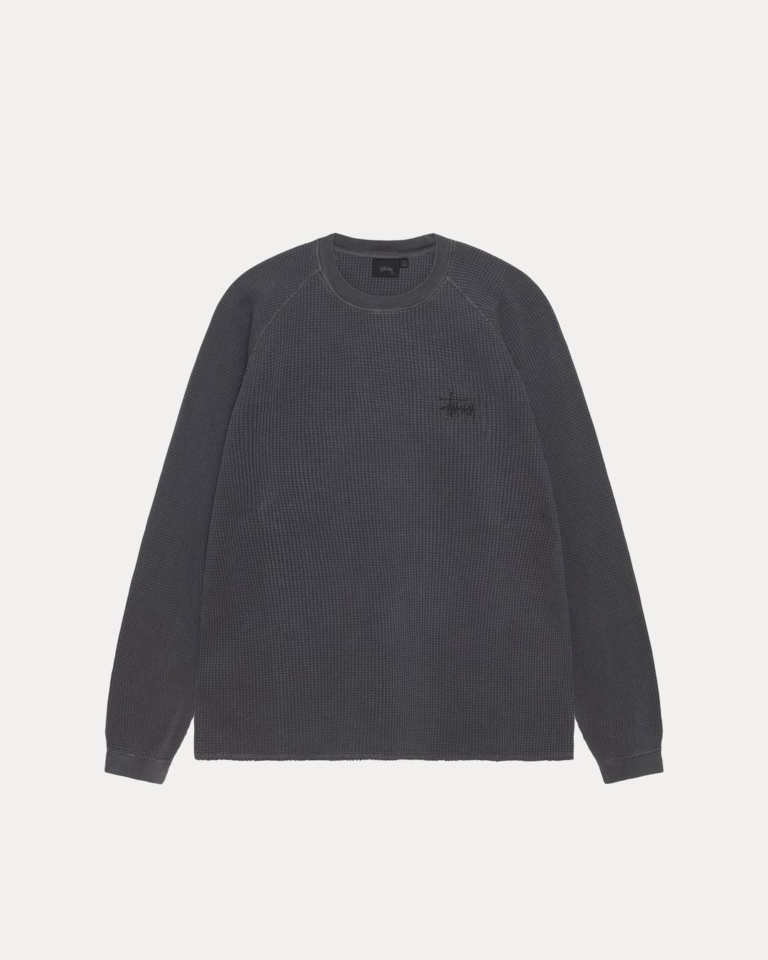 BASIC STÜSSY THERMAL - Washed Black / XS