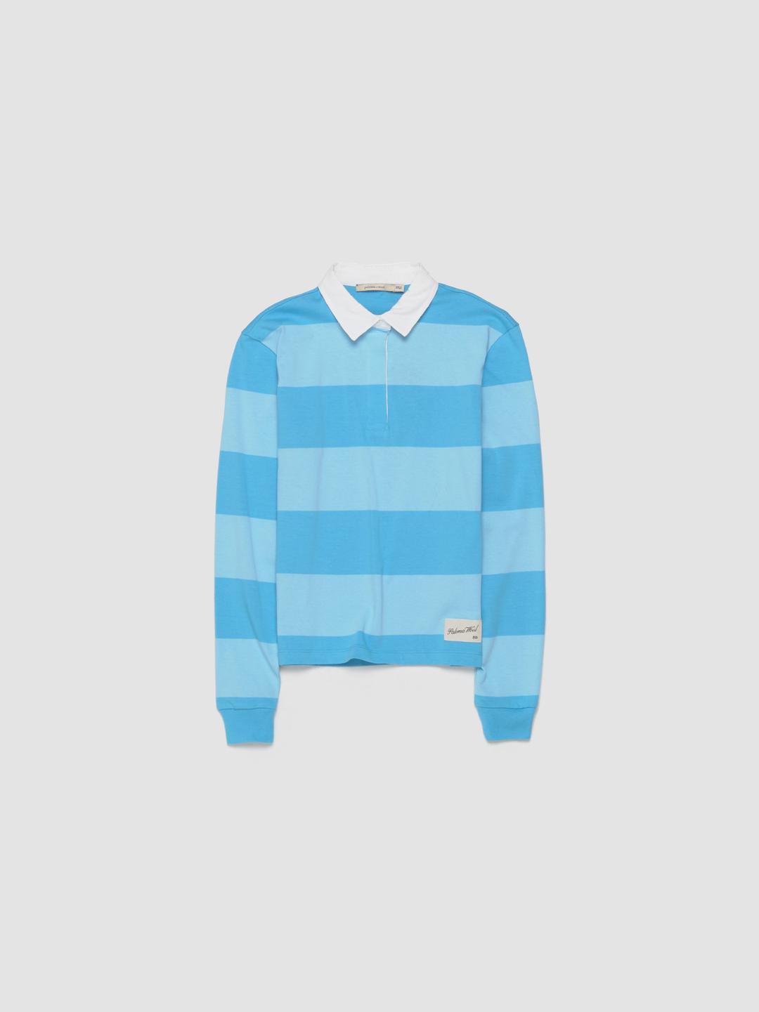 Paloma Wool - Susu Polo Top in Blue - TD6702120