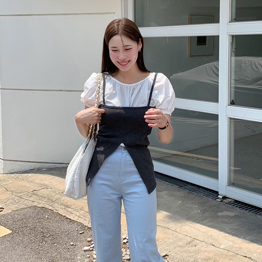 론트 트임(sleeveless)