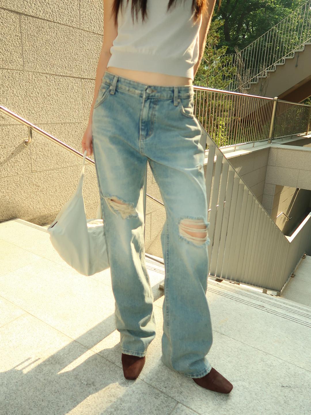 VINTAGE FADE SEMI BOOTS DENIM