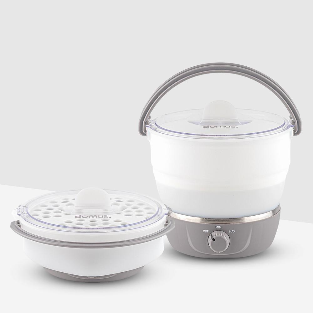 도무스 마이포트 1.4 접이식 무선 전기포트 즉석밥 2개 데우기 가능