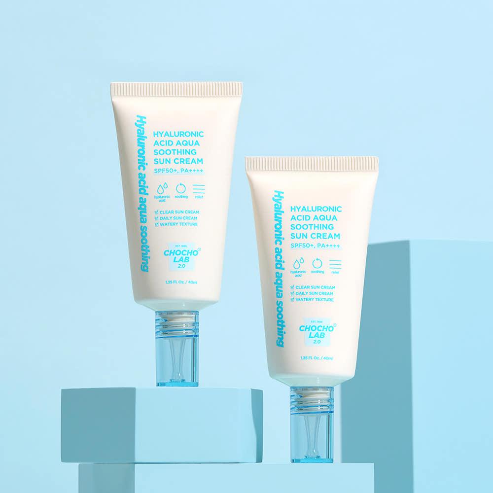 초초스랩2.0 히알루론산 아쿠아 수딩 선크림 40ml