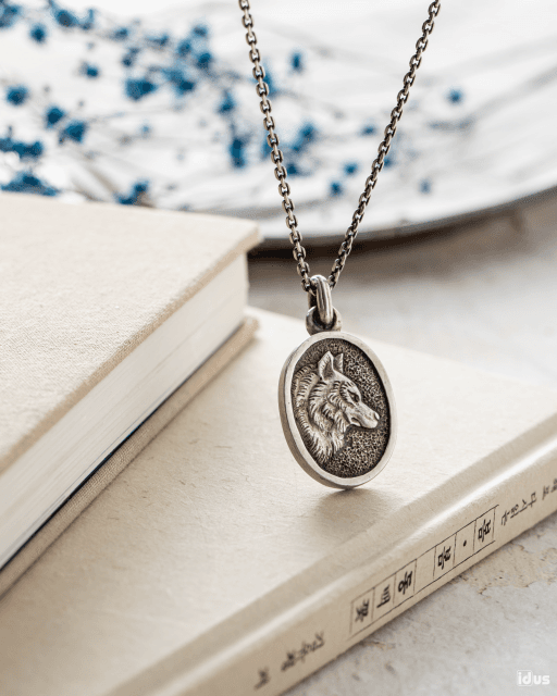 wolf 늑대 실버 목걸이