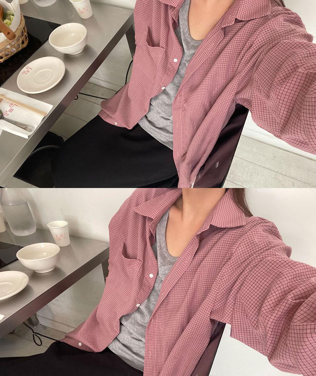 [oveuniu] Check salt shirt