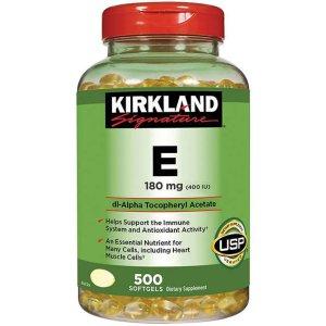 커클랜드 비타민E 180mg 대용량 500소프트젤