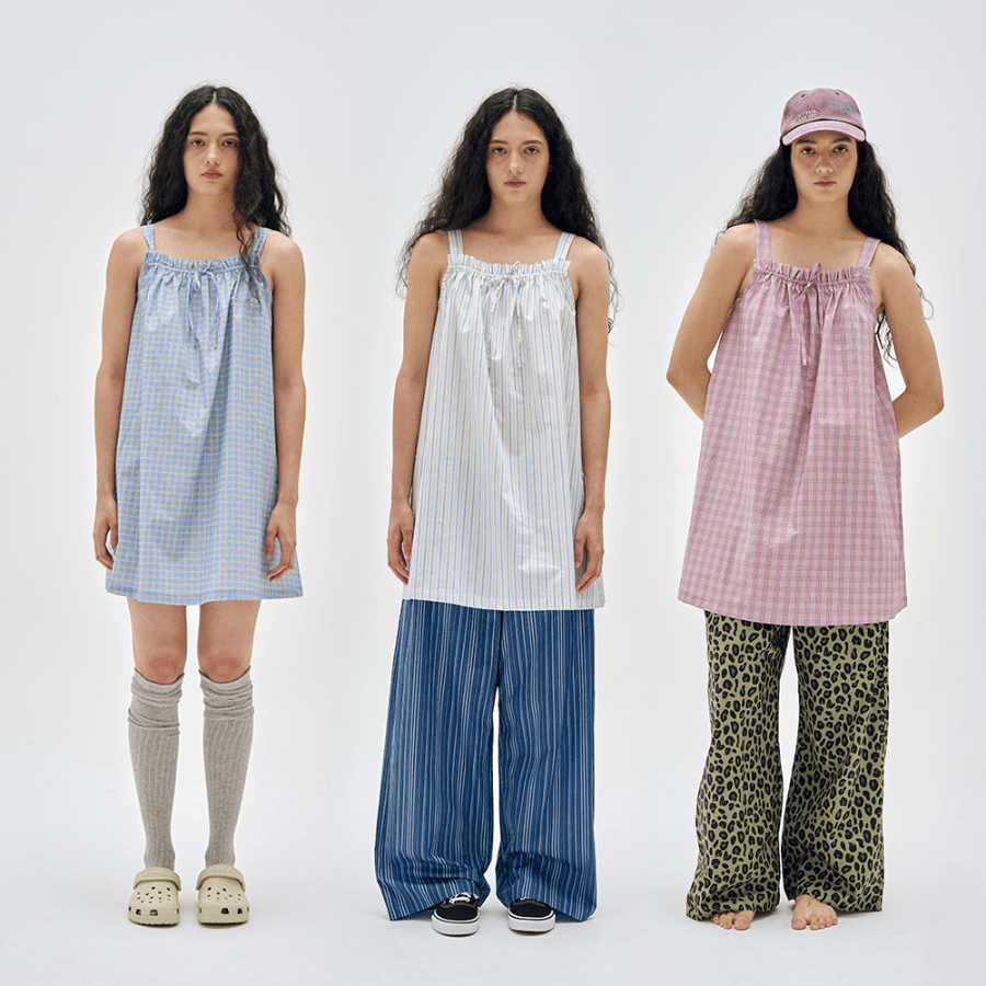 클래식 레이어드 홈웨어 썸머파자마 원피스 셋업 7COLORS