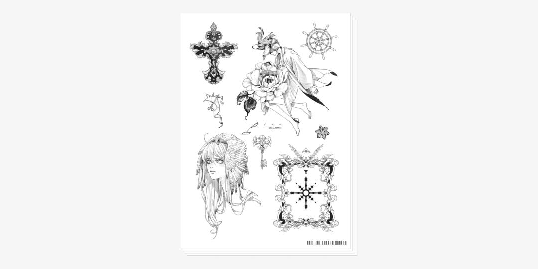 [핀 타투스티커] 도안모음1