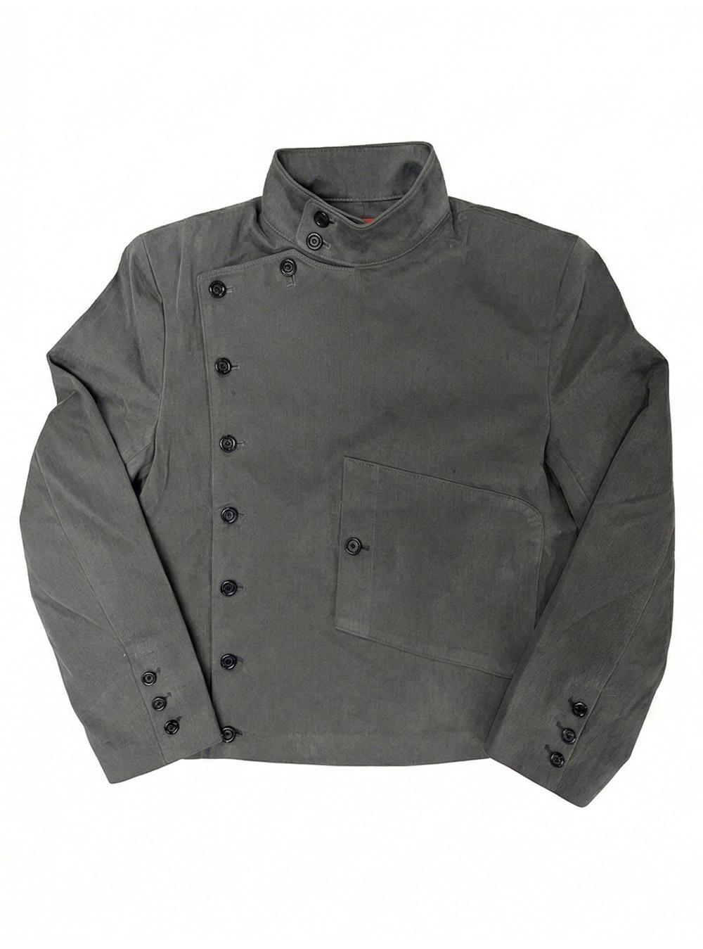 Asymmetric Stand Collar Jacket