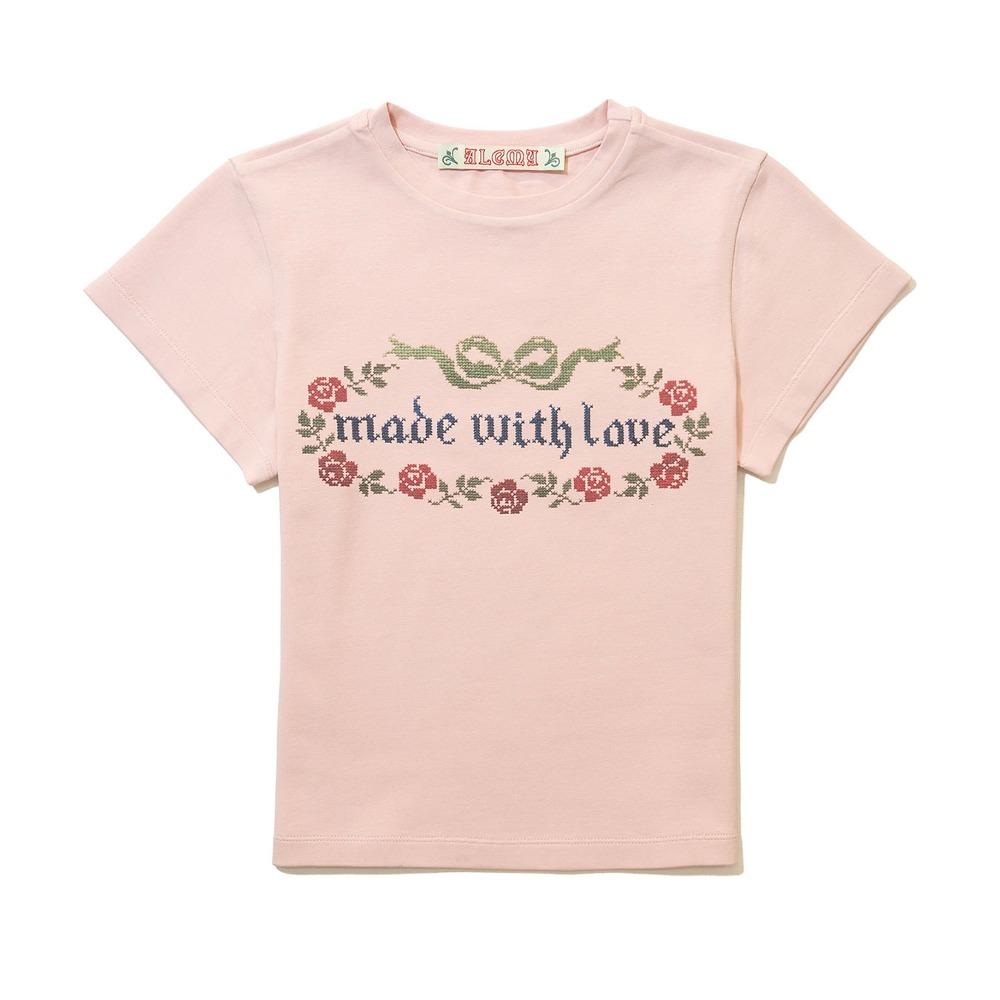 Cross Stitch Made With Love T_PINK