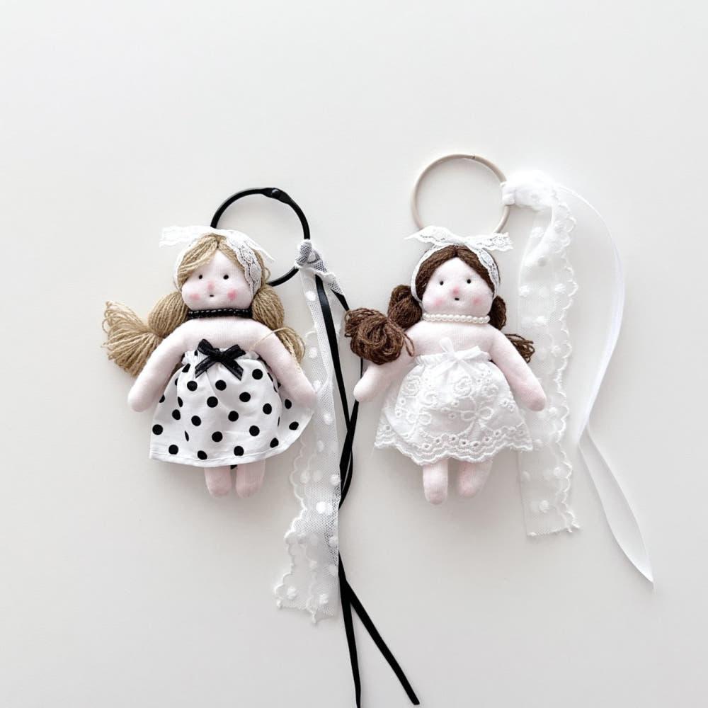 러블리 소녀 인형 와이어키링 가방키링 백꾸 빽꾸 꾸미기 참장식 차키키링 가꾸 열쇠고리