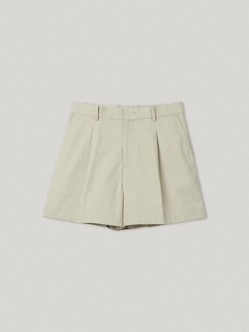 Unsalted Cotton Shorts Beige
