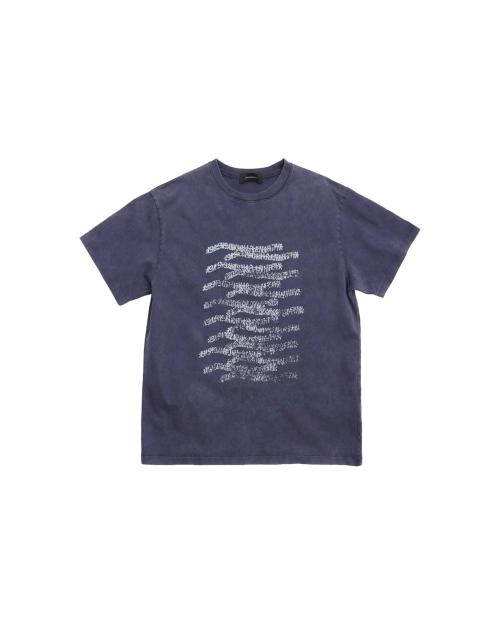 휴먼 웨이브 하프 티셔츠 (퍼플 차콜)