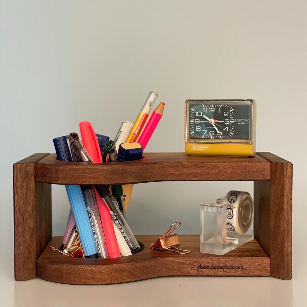 [피스인피시스] 1구 펜꽂이 round 80 / 데스크 오거나이저 / 데스크아이템