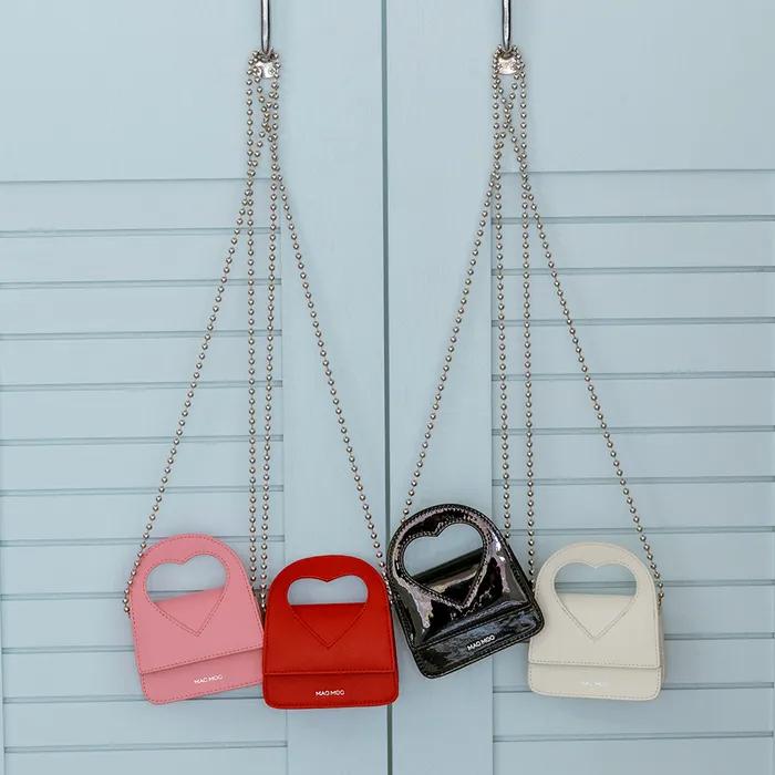 Hattu 하투 탑핸들 체인 스트랩 미니 토트백_5color