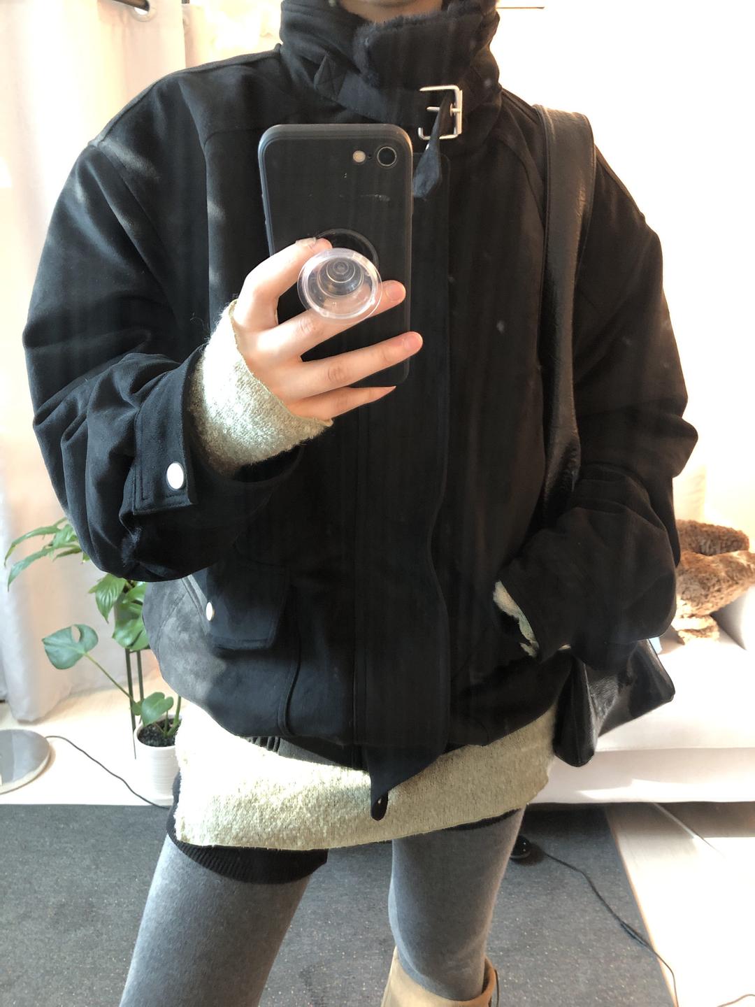 피버 스웨이드 무스탕(전체 퍼 안감/문의폭주)