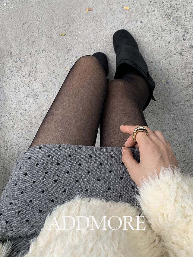 에드모어 [장희령PICK][⛄하객룩/치마바지][에드모어] msk561 리아나 하트 울 미니스커트