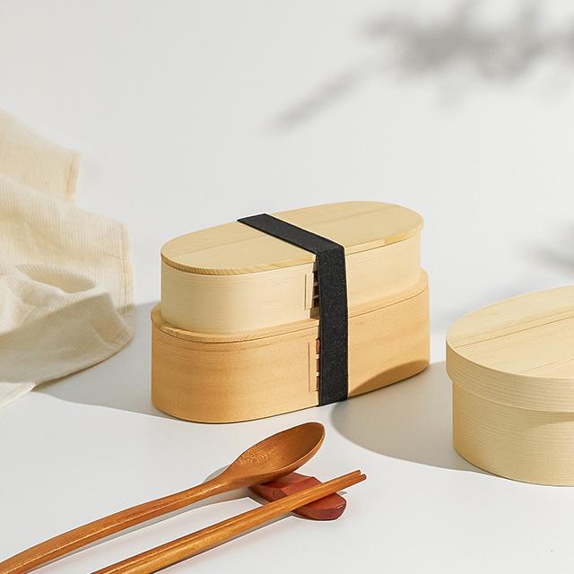 [코지테이블] 라이트베이지 2단 도시락