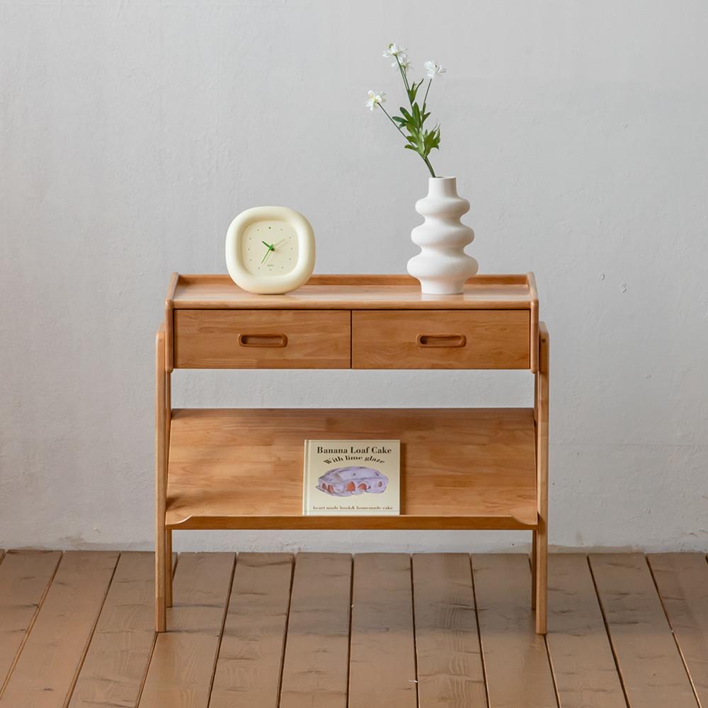 [장미맨숀] 리브 원목 협탁 02 (내추럴)