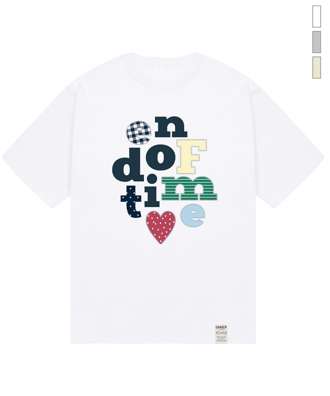 [UNISEX]END OF TIME 반팔티_3color