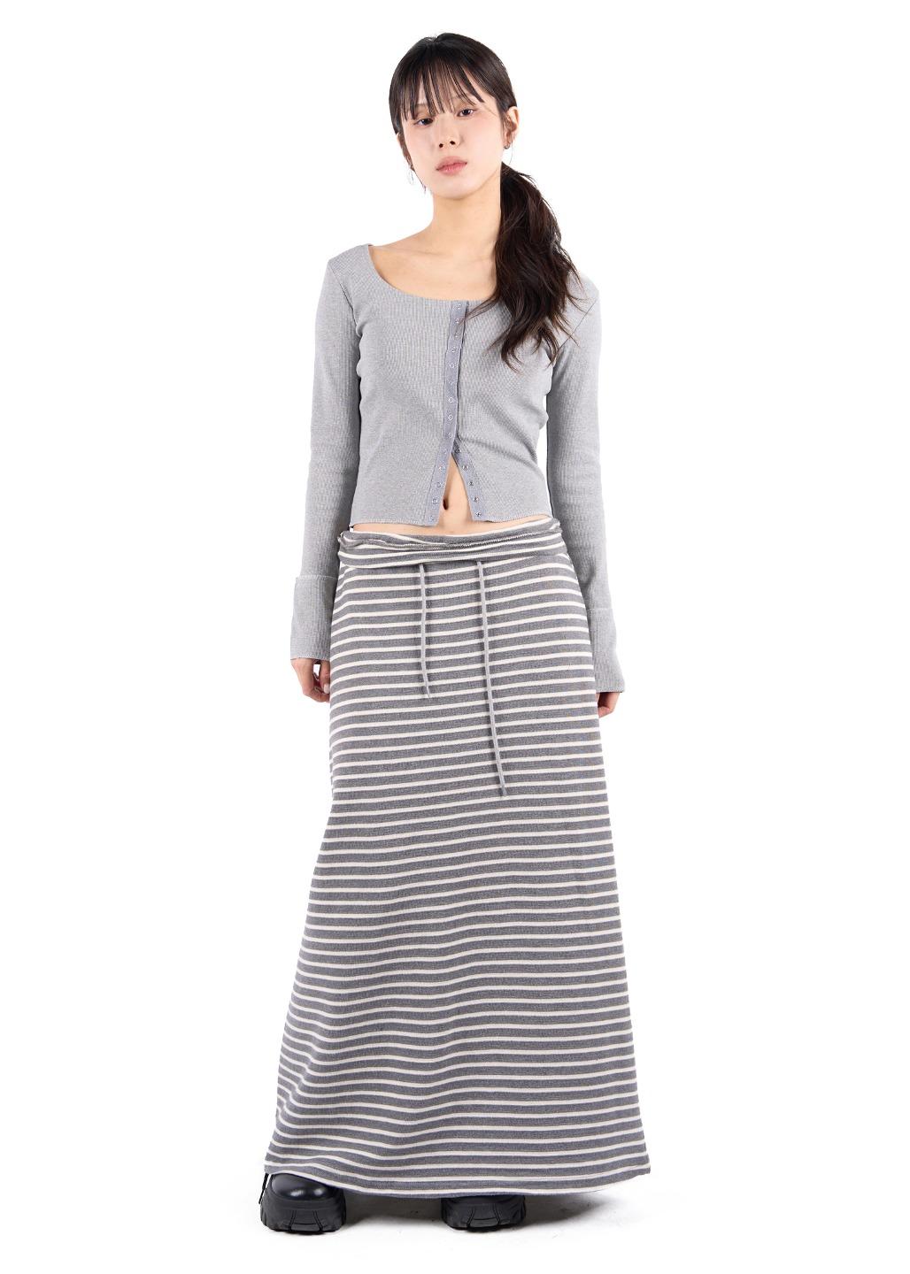 STRIPE MAXI SKIRT