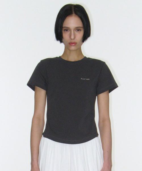 Curve Line Essential Top - Charcoal