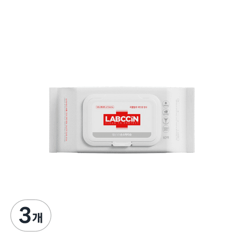 랩신 v3 손소독 티슈, 60매입, 3개 - 화장지/티슈 | 쿠팡