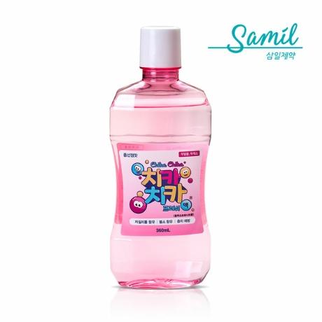 삼일제약 치카치카 프레쉬액 풍선껌맛 360ml 1개 / 어린이가글 자일리톨 불소함유