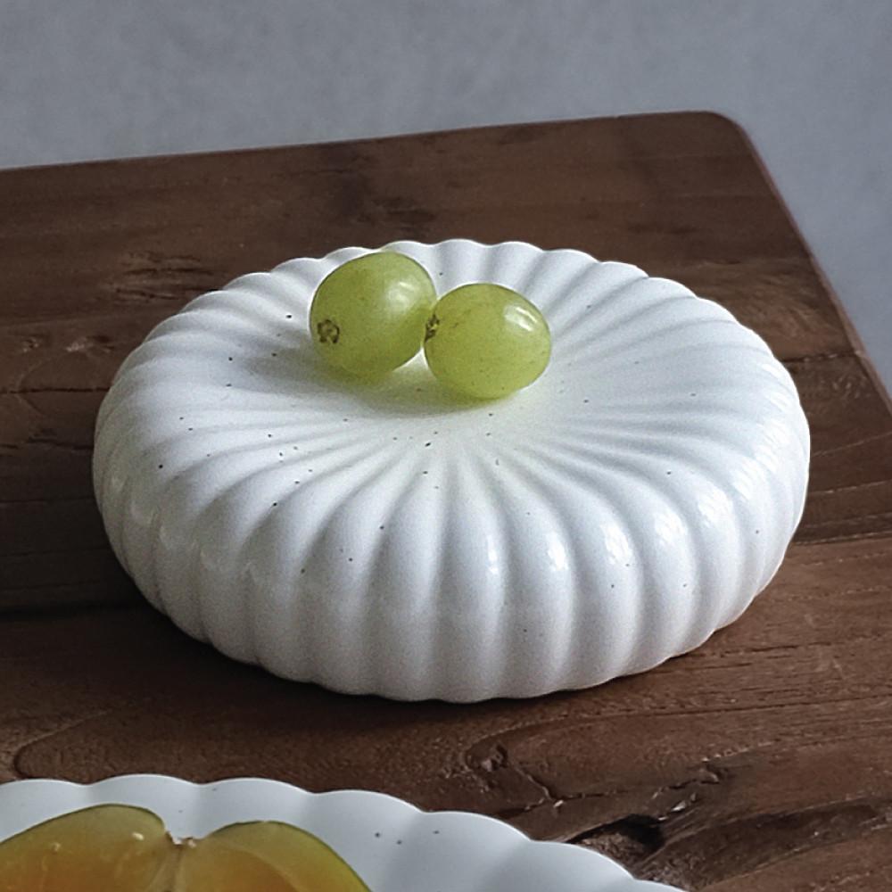 블루밍 원형 굽높은 접시 _ 찬기,디저트플레이트