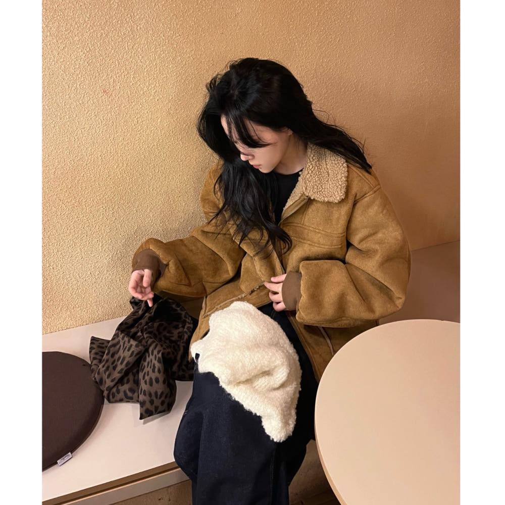 suede shearling mustang 웰던 스웨이드 무스탕 (2color)