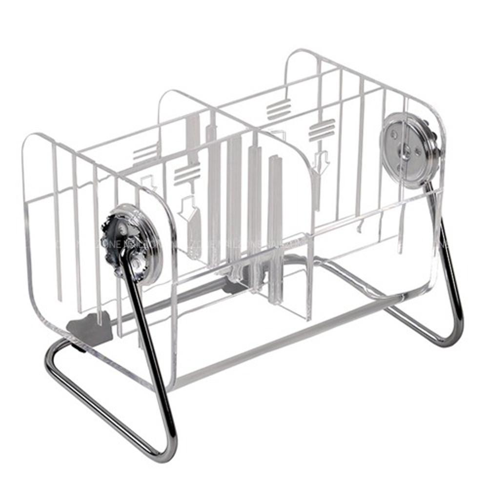 360도 회전 투명 아크릴 다용도 네일도구정리함